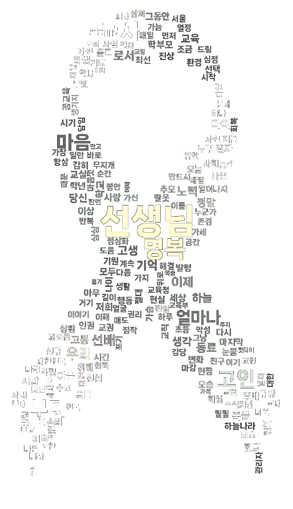 추모글로 만든 리본